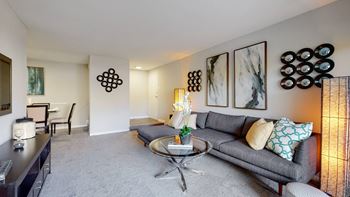 Step down living room